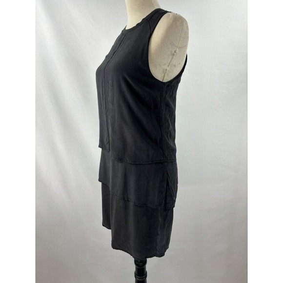 Anine Bing Sleeveless Shift Dress Black XS Overlay Layered - Picture 2 of 11